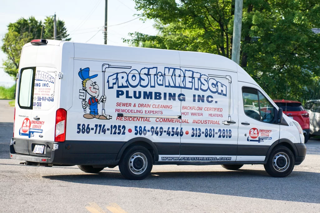 Frost & Kretsch Plumbing van on street