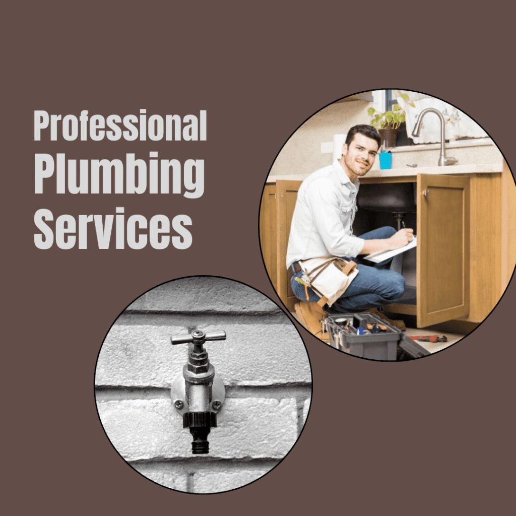 Professional plumber working under kitchen sink and plumbing valve on wall, emphasizing plumbing services and regulations.